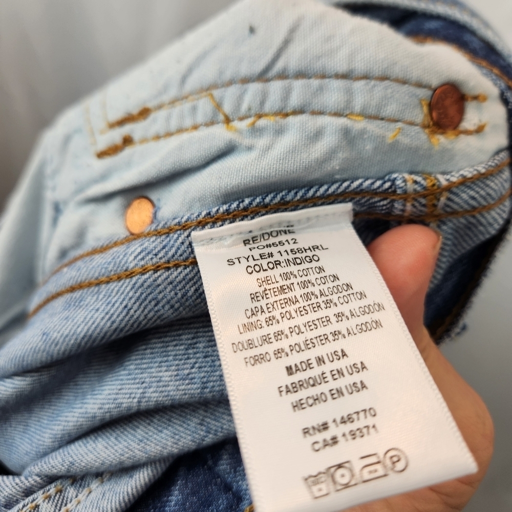 Re/done x Levi's high rise loose jeans size 28 BNWT - Picture 13 of 16